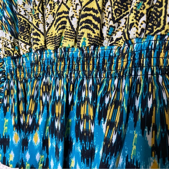 Vintage : Cocomo : size : S : Y2K boho crochet summer print blouse top - Picture 7 of 9